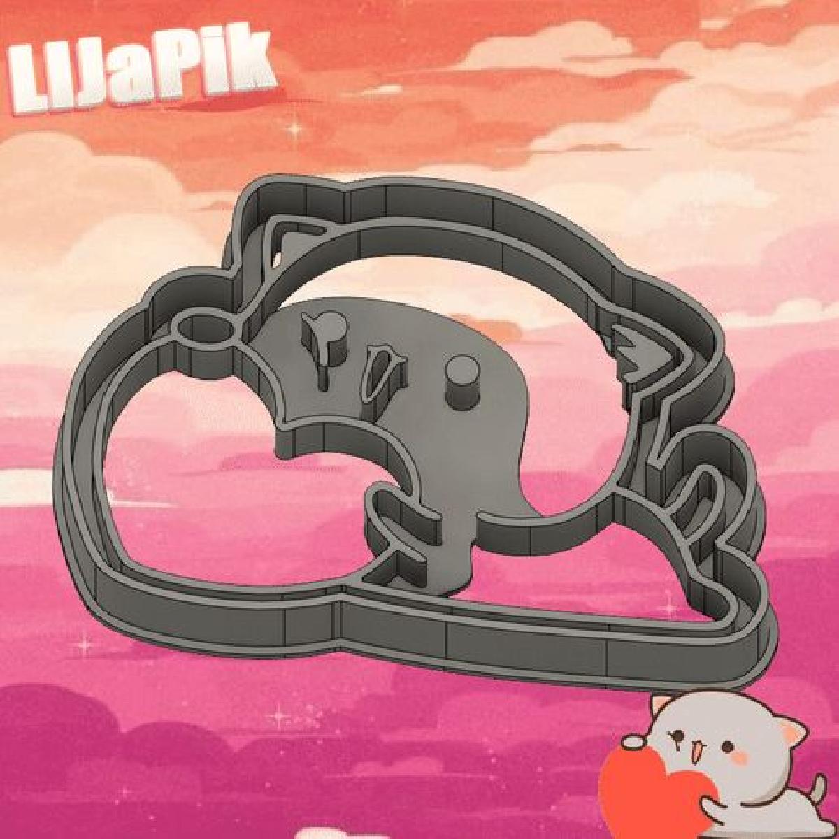 MOLDE DE BISCOITO GATINHOS FOFOS / BISCOITOS DE GATO 2PCS #6