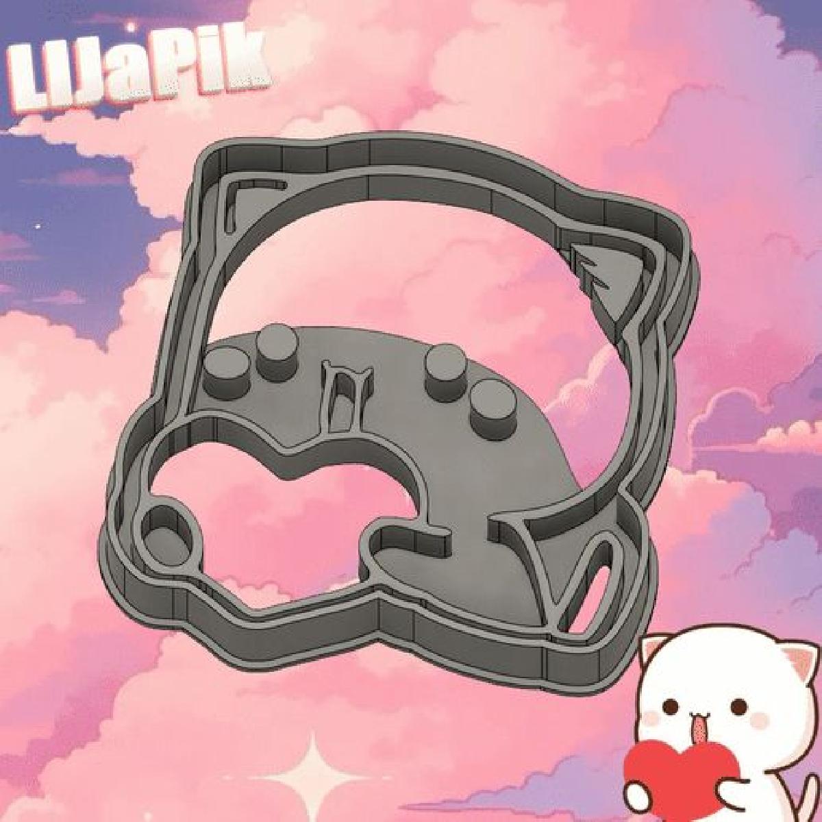 MOLDE DE BISCOITO GATINHOS FOFOS / BISCOITOS DE GATO 3PCS #3