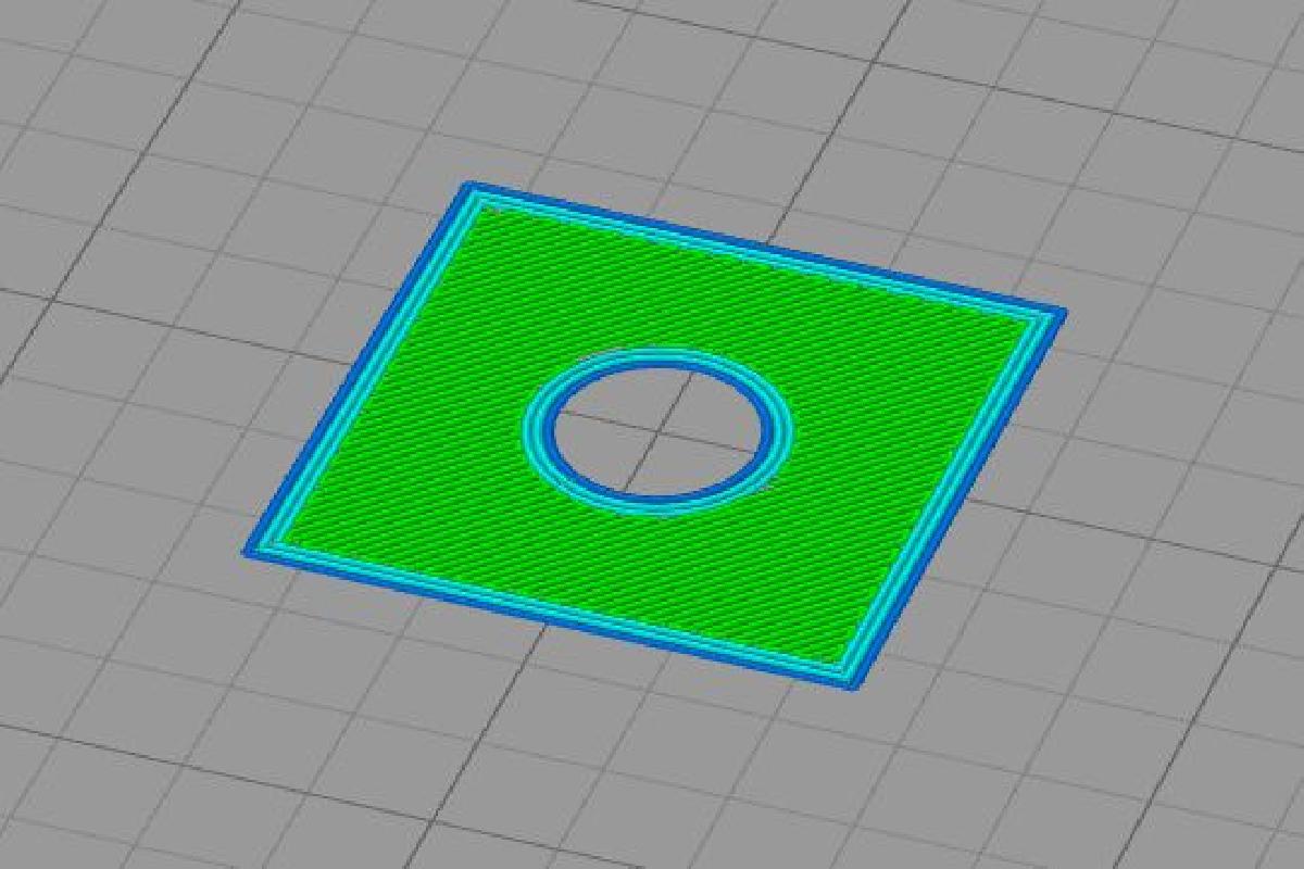 Teste de deslocamento da primeira camada   Teste altura primeira camada