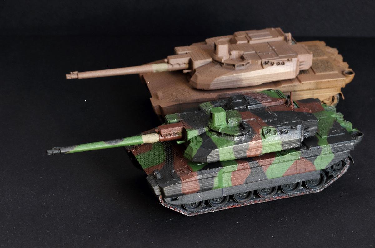 Tanque de combate principal moderno frances Leclerc SXXI.