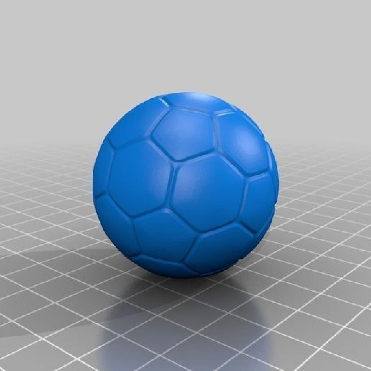 Dados 3D da bola de futebol