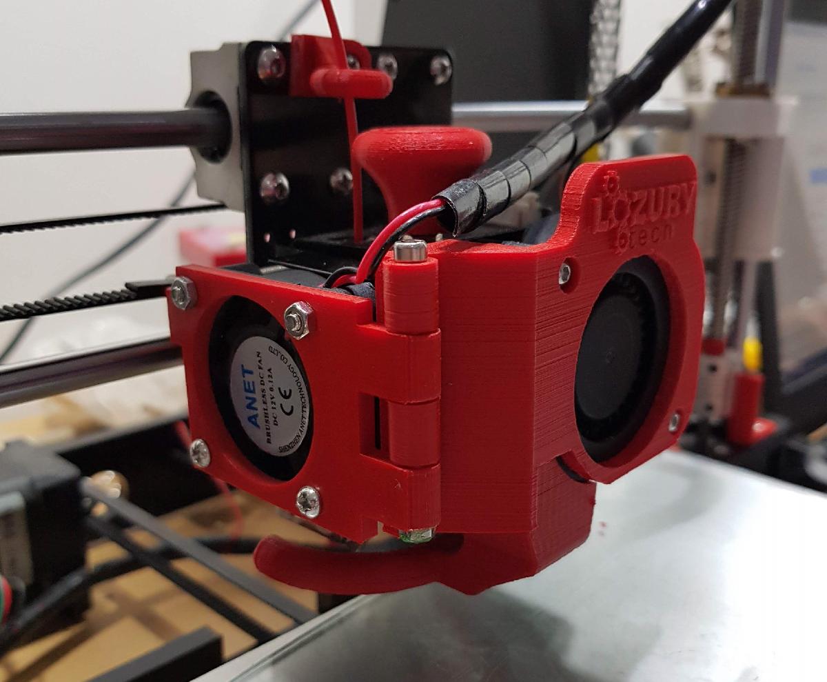 Modificacao do ventilador da extrusora Anet A8 (porta)