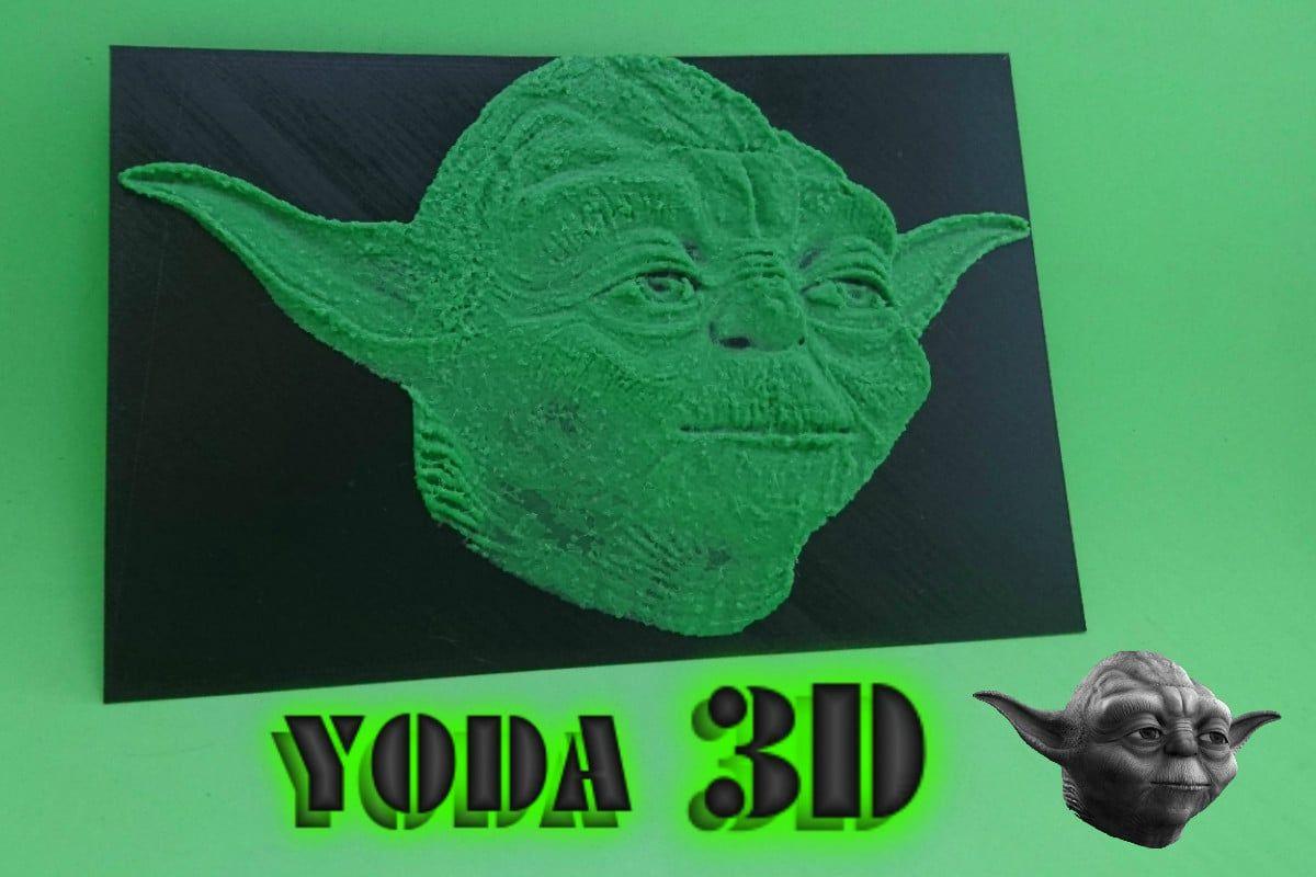 DESENHO EM 3D DO YODA (STAR WARS)