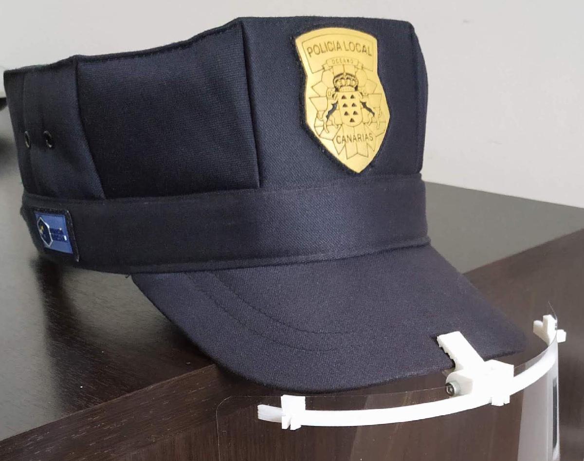 Visera de proteccion EPI PPE Gorra Policia Local Nacional Guardia Civil COVID 19