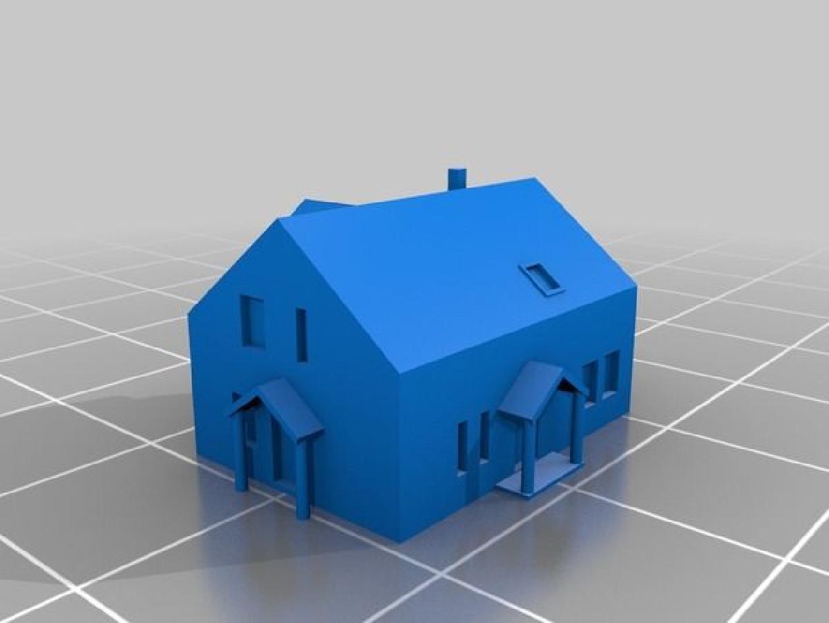 Casa moderna finlandesa 1:300 e 1:600