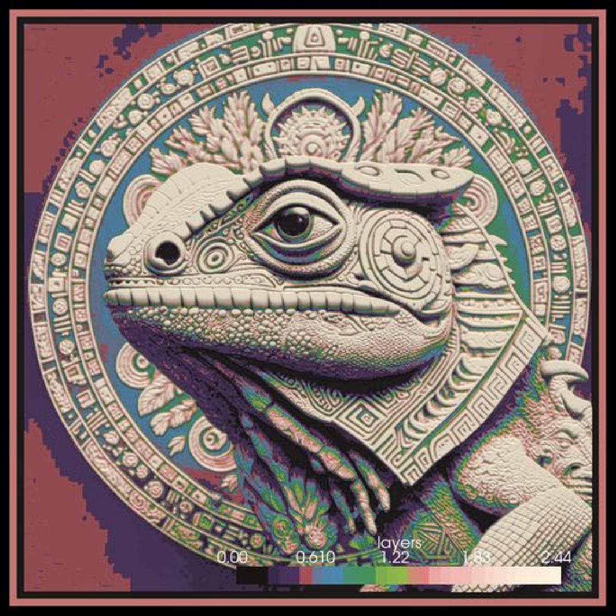 Pintura de Iguana