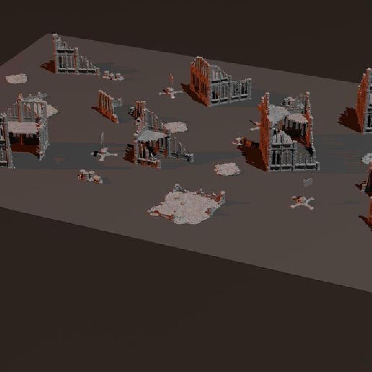 Uma mesa de wargame completa