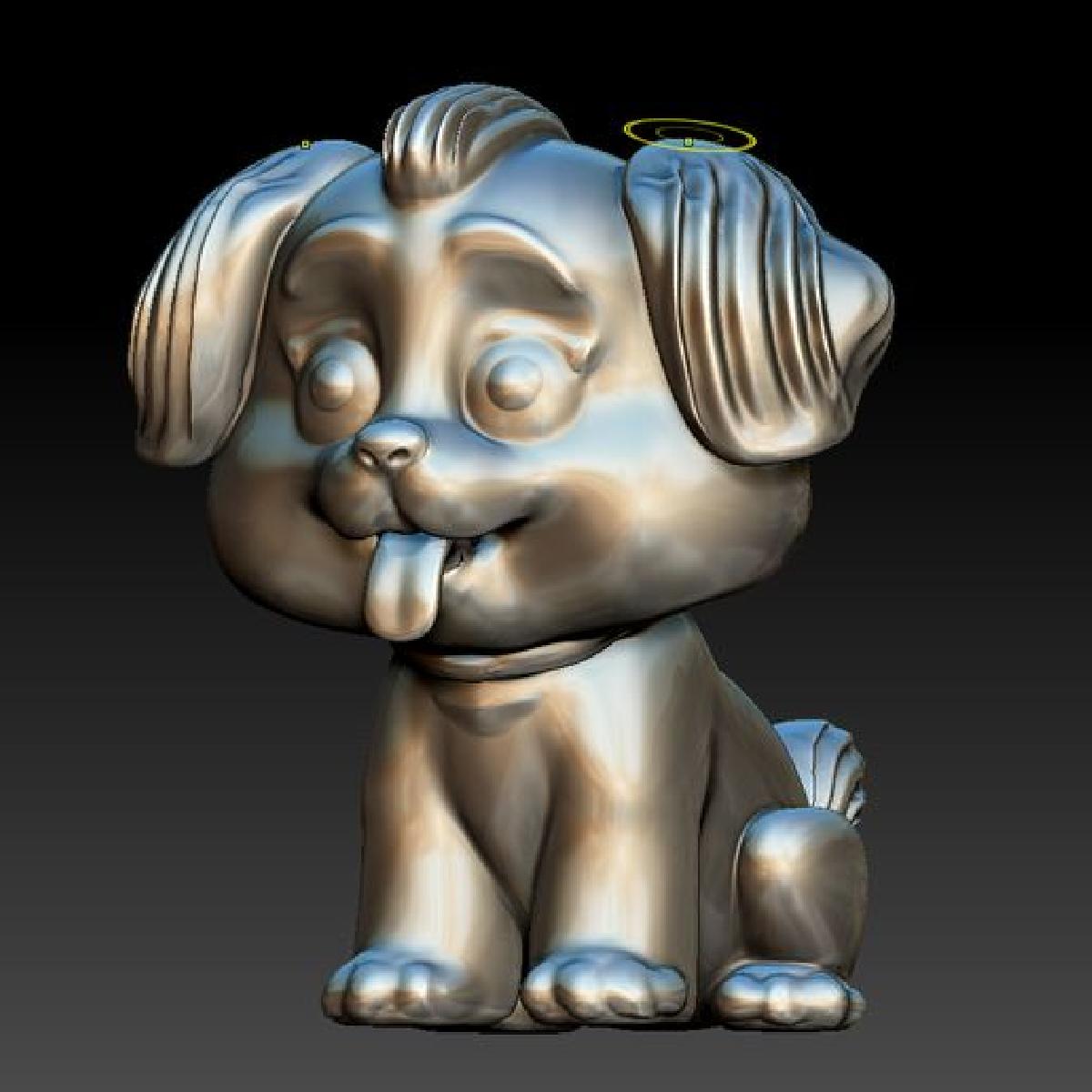 Estatua de Cachorrinho Feliz