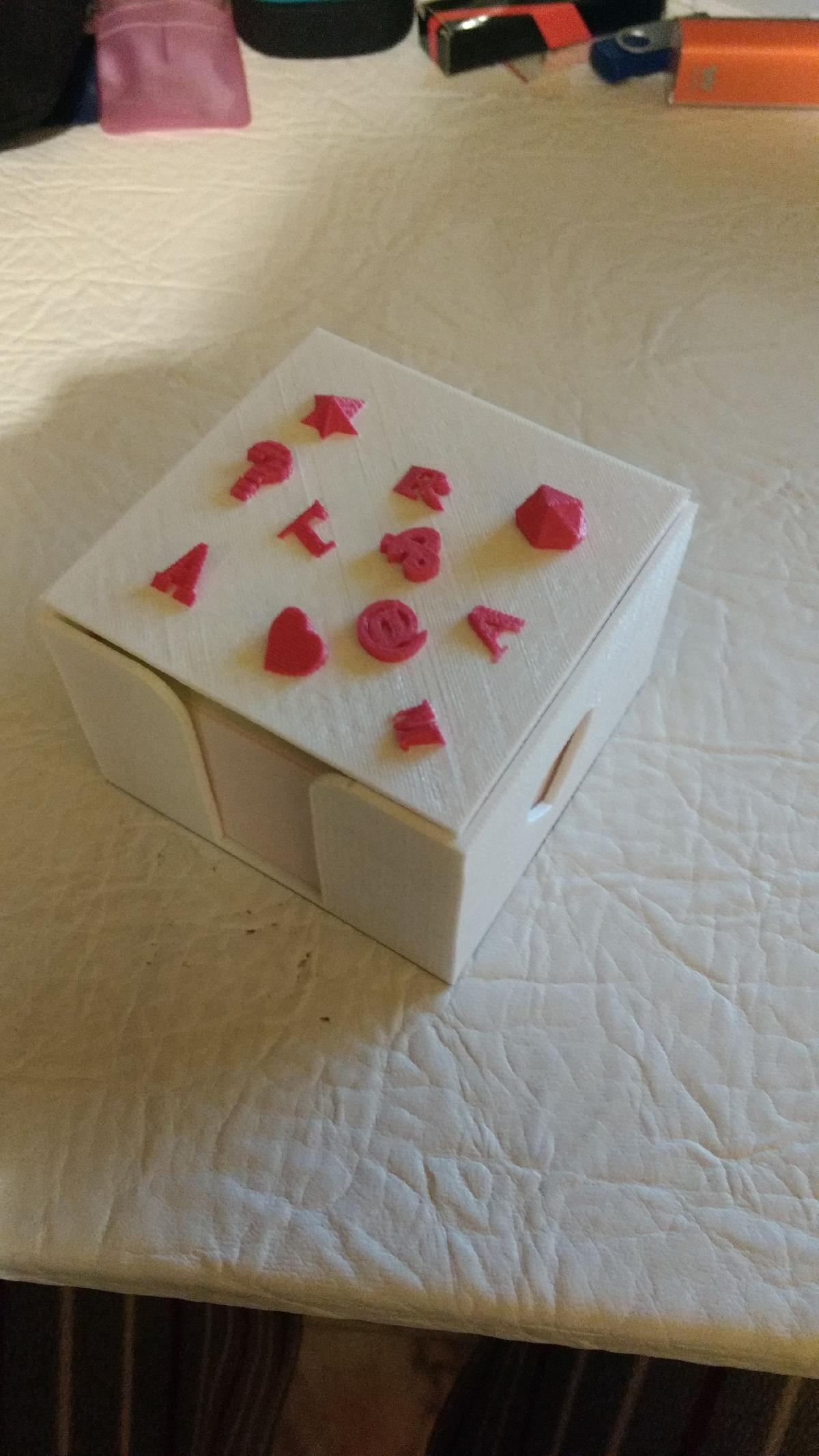 caixa para post it padrao de 90x90