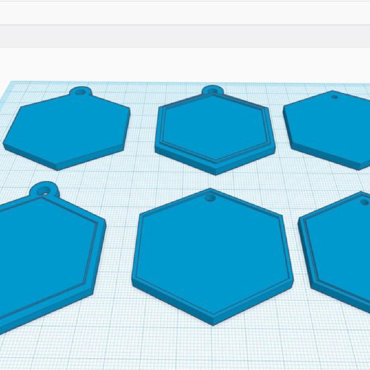 6x Design de bases para aneis chaveiros comuns (36 modelos)