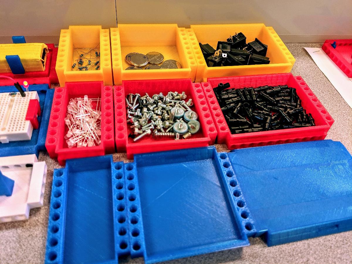 Bandeja de Armazenamento Modular (Compativel com LEGO Technic)