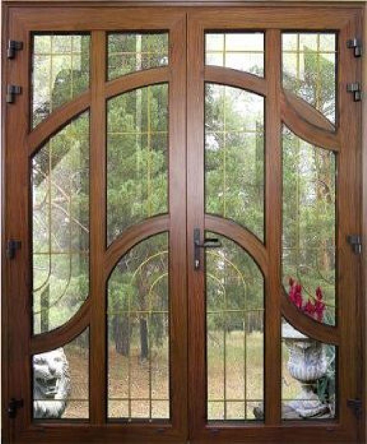 Porta janela para casa de bonecas