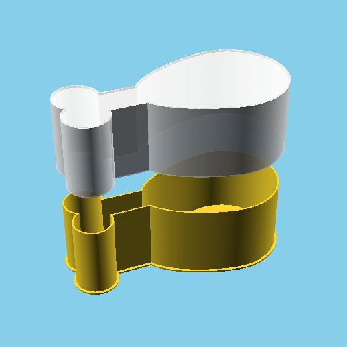 Coxa de frango, caixa empilhavel (v1)