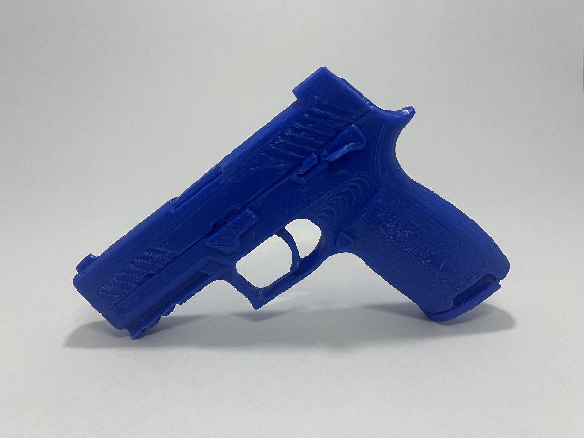 Sig Sauer P320 M18 Arma de Treinamento Azul/Vermelha