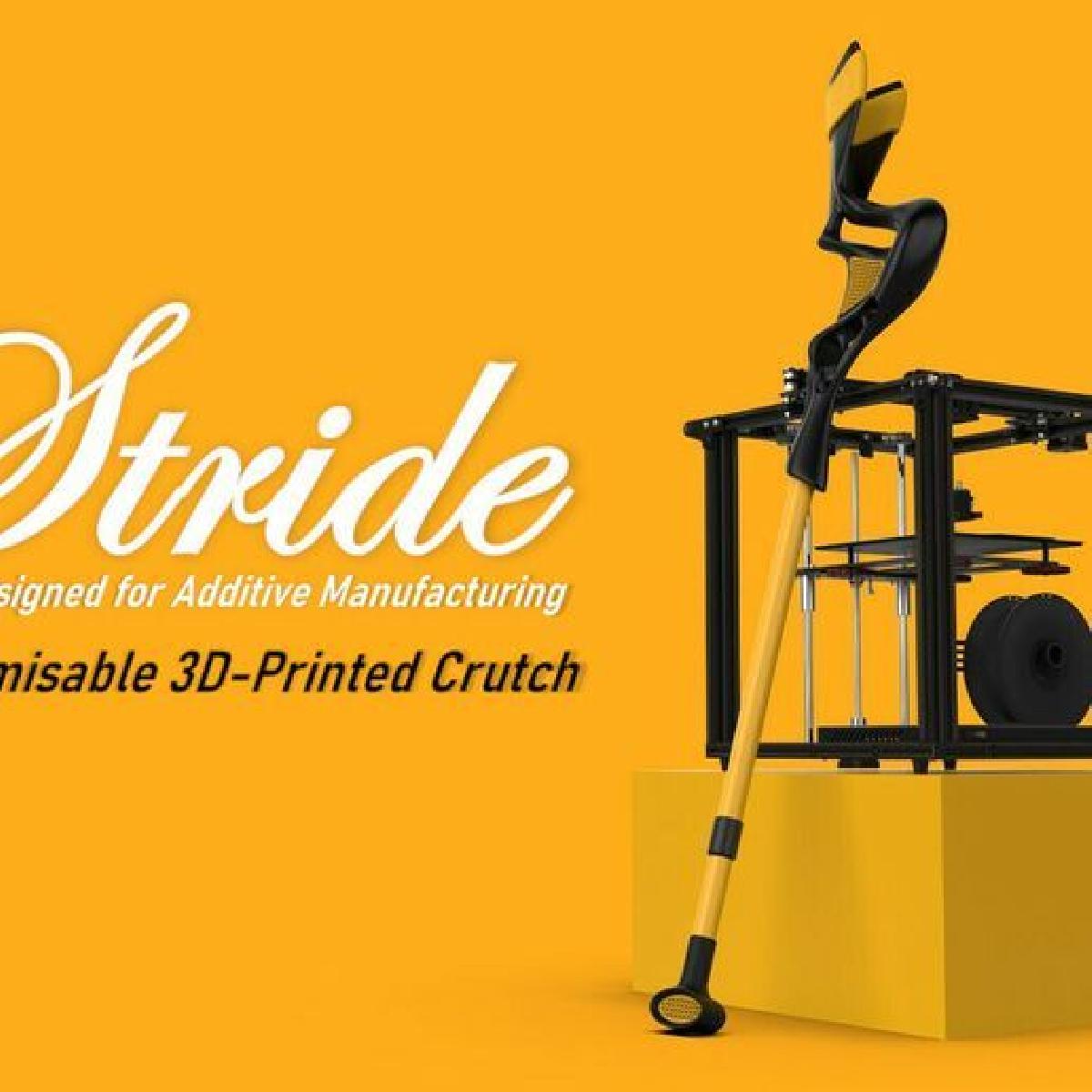 Stride: Muleta Personalizavel Futurista Impressa em 3D