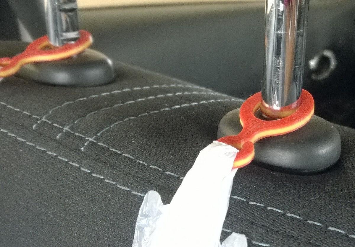 Ganchinho para Sacola de Lixo de Assento de Automovel