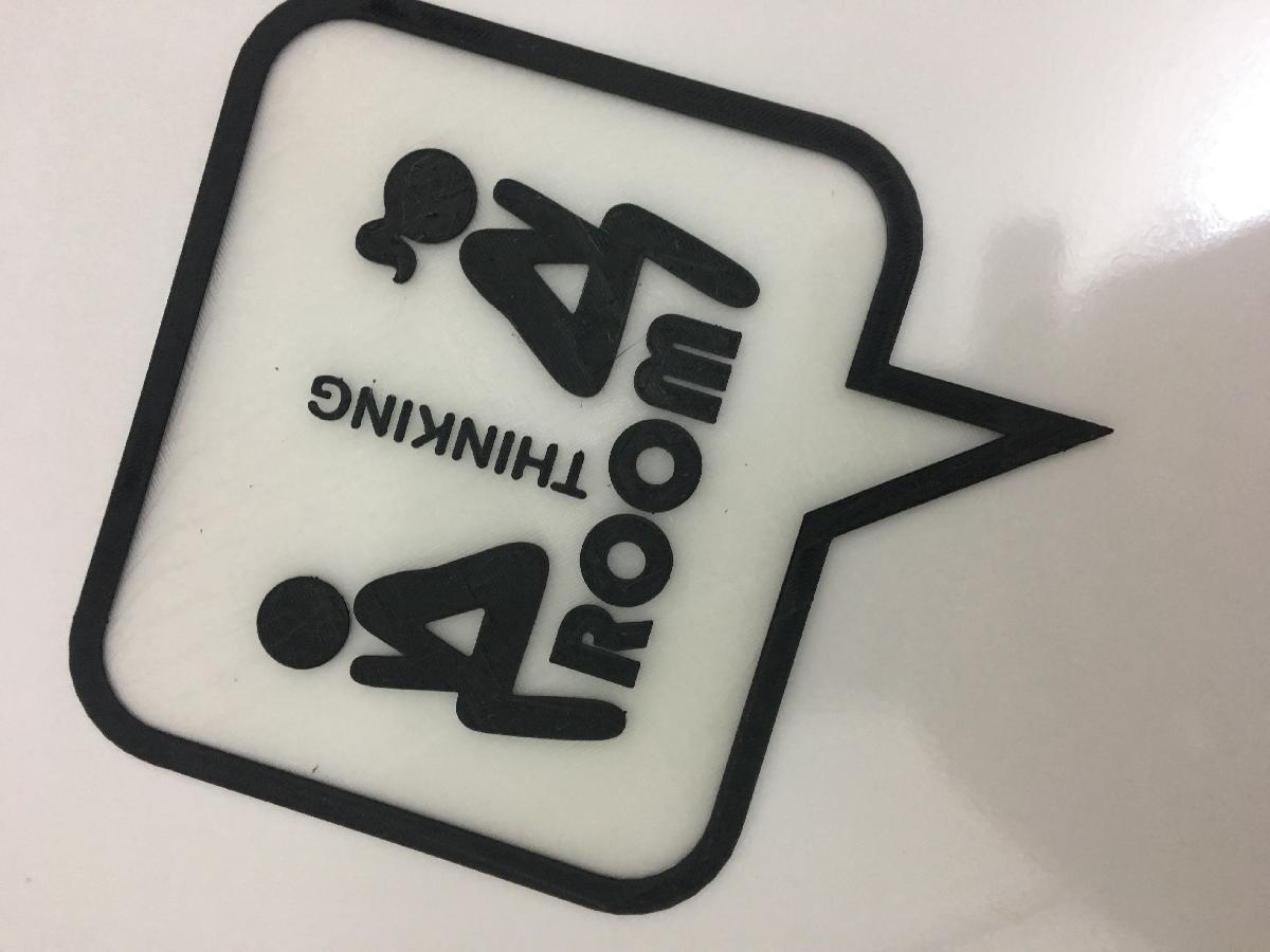 Placa sinaletica porta WC