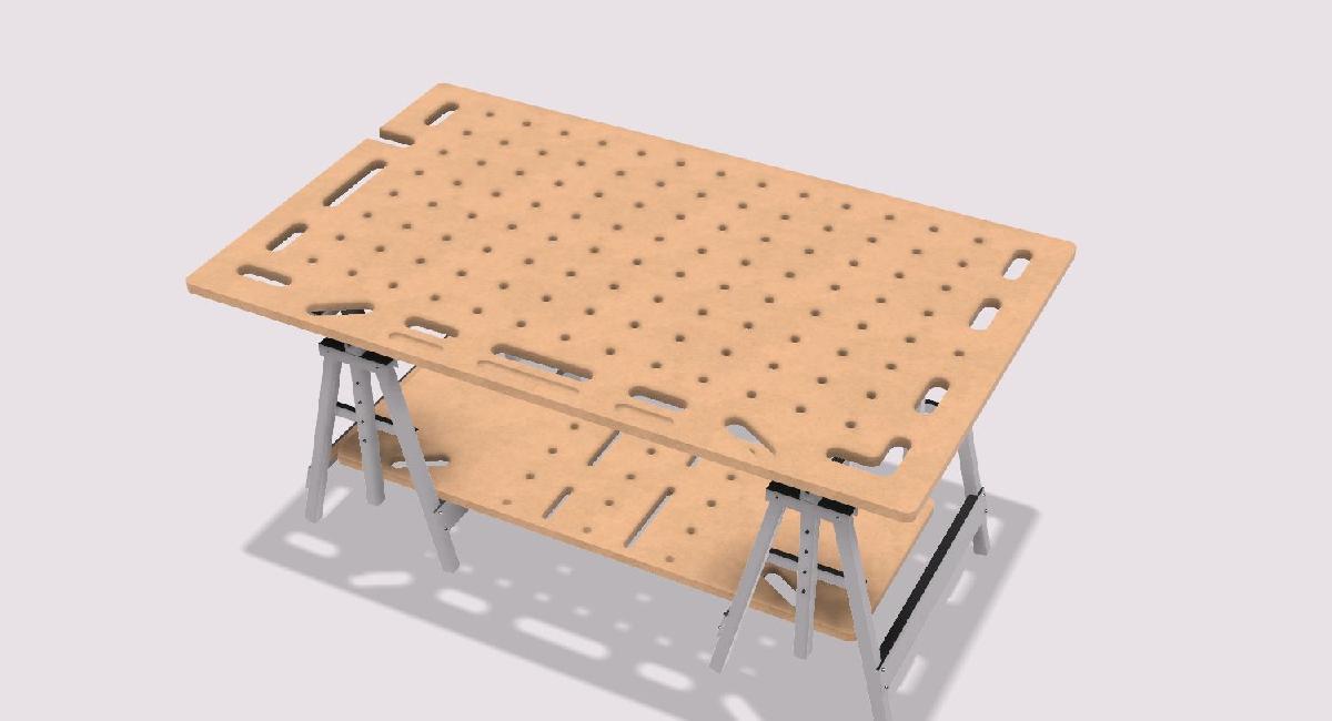 Bancada de Trabalho Multifuncional feita por CNC