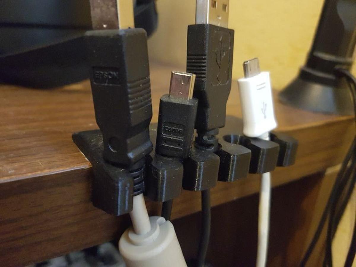 Suporte de cabos USB