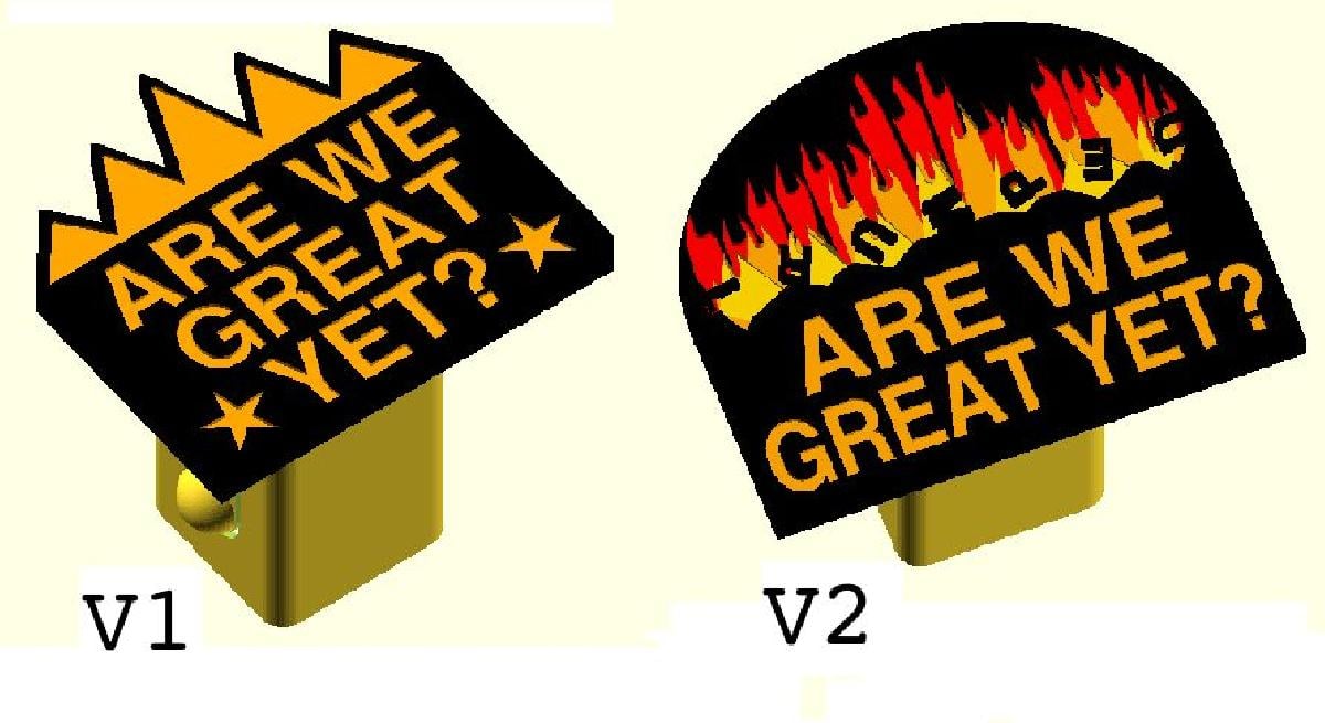 Capa de Engate de Reboque Sarcastica   Ja Somos Otimos?