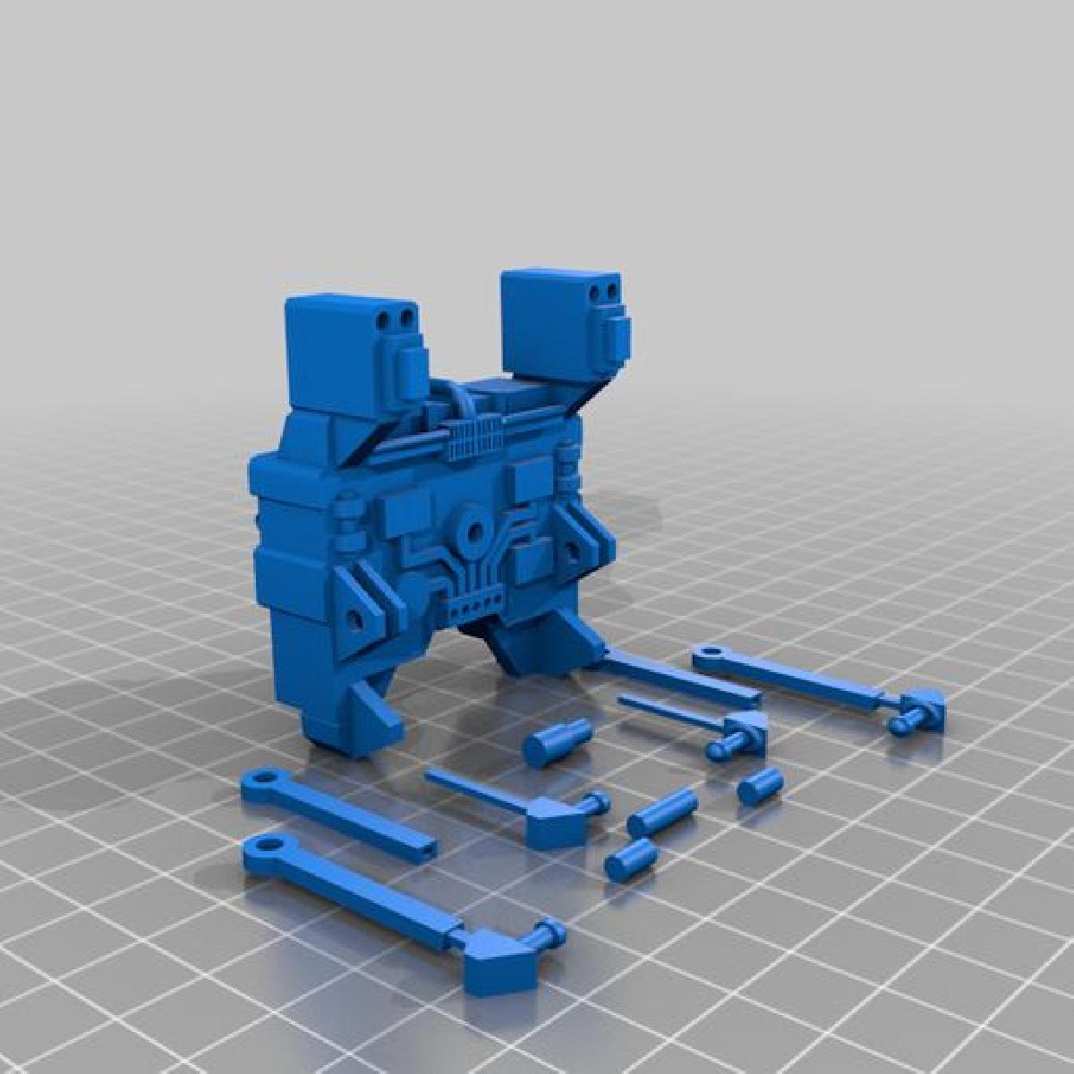 Mochila EVA para figuras de acao 1:18