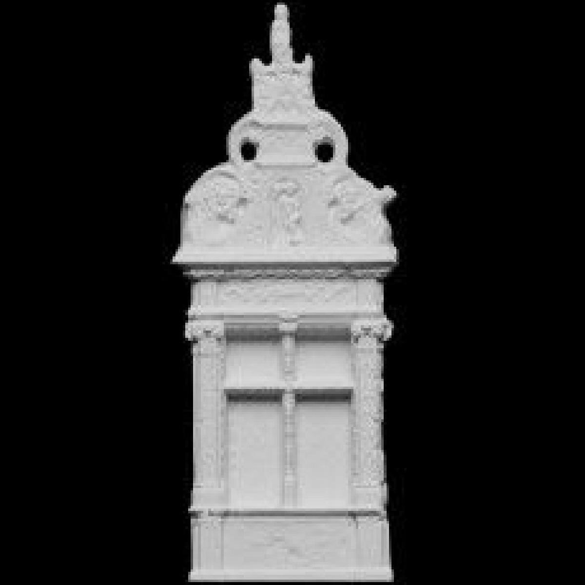 Janela de claraboia no Chateau de Puyguilhem