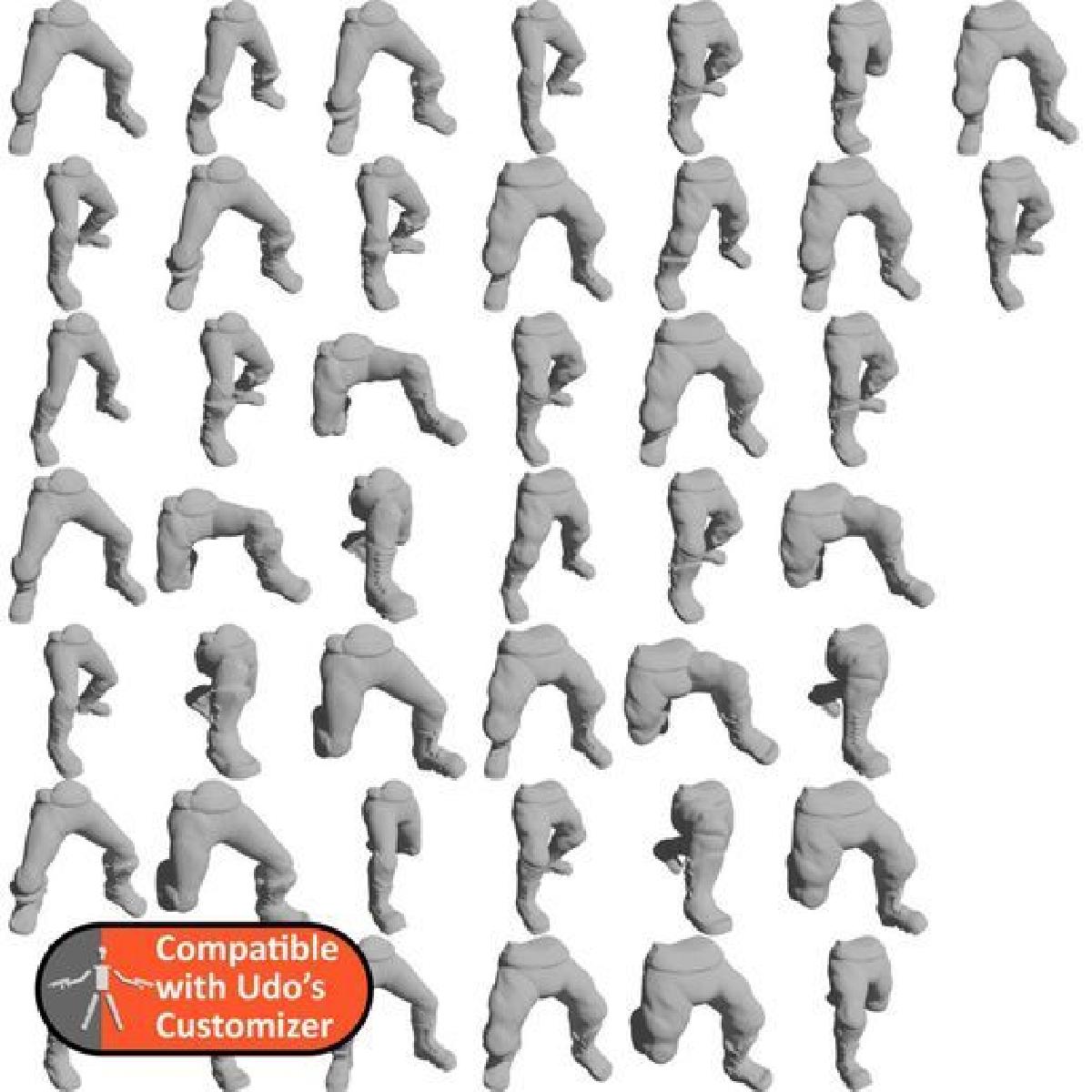 Pernas Humanas Padrao para o Personalizador