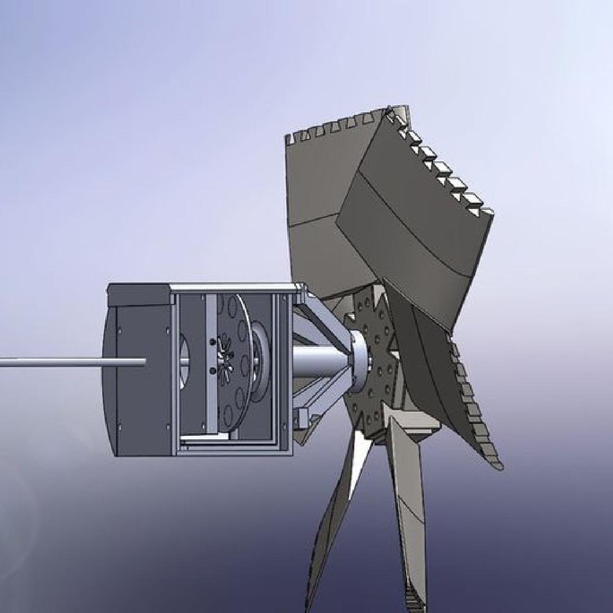 Turbina eolica com alternador