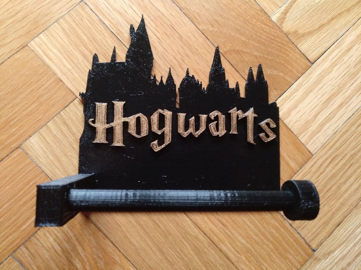 Harry Potter. Hogwarts. Suporte para papel toalha.