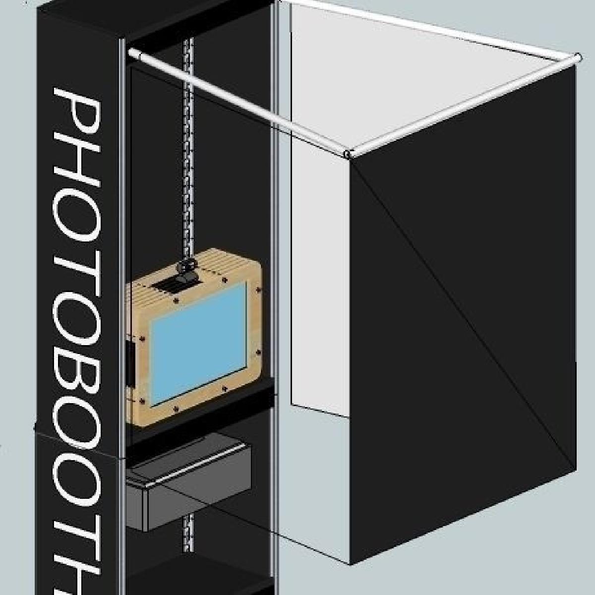 Cabine de fotos modular faca voce mesmo