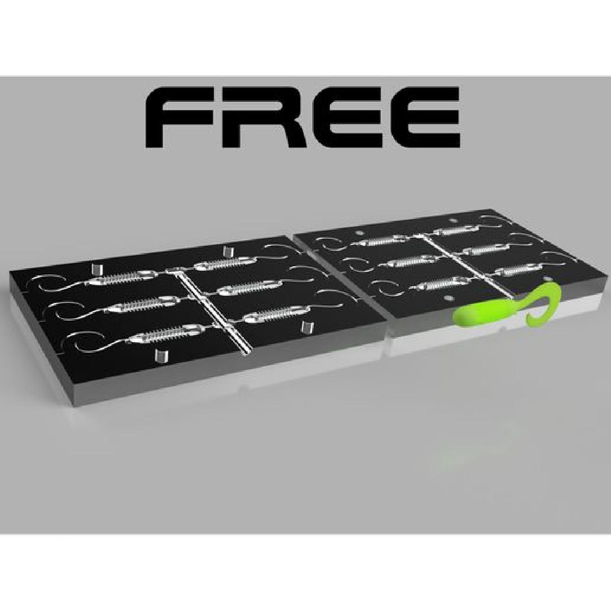 Isca de pesca molde: Grub 114 mm.