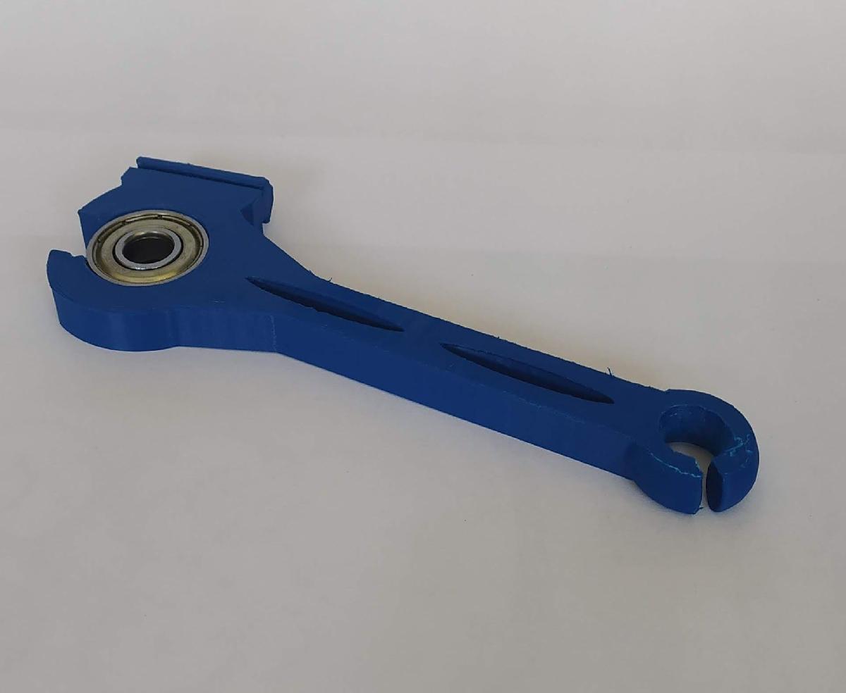 Guia de filamento com suporte de rolamento do eixo Z