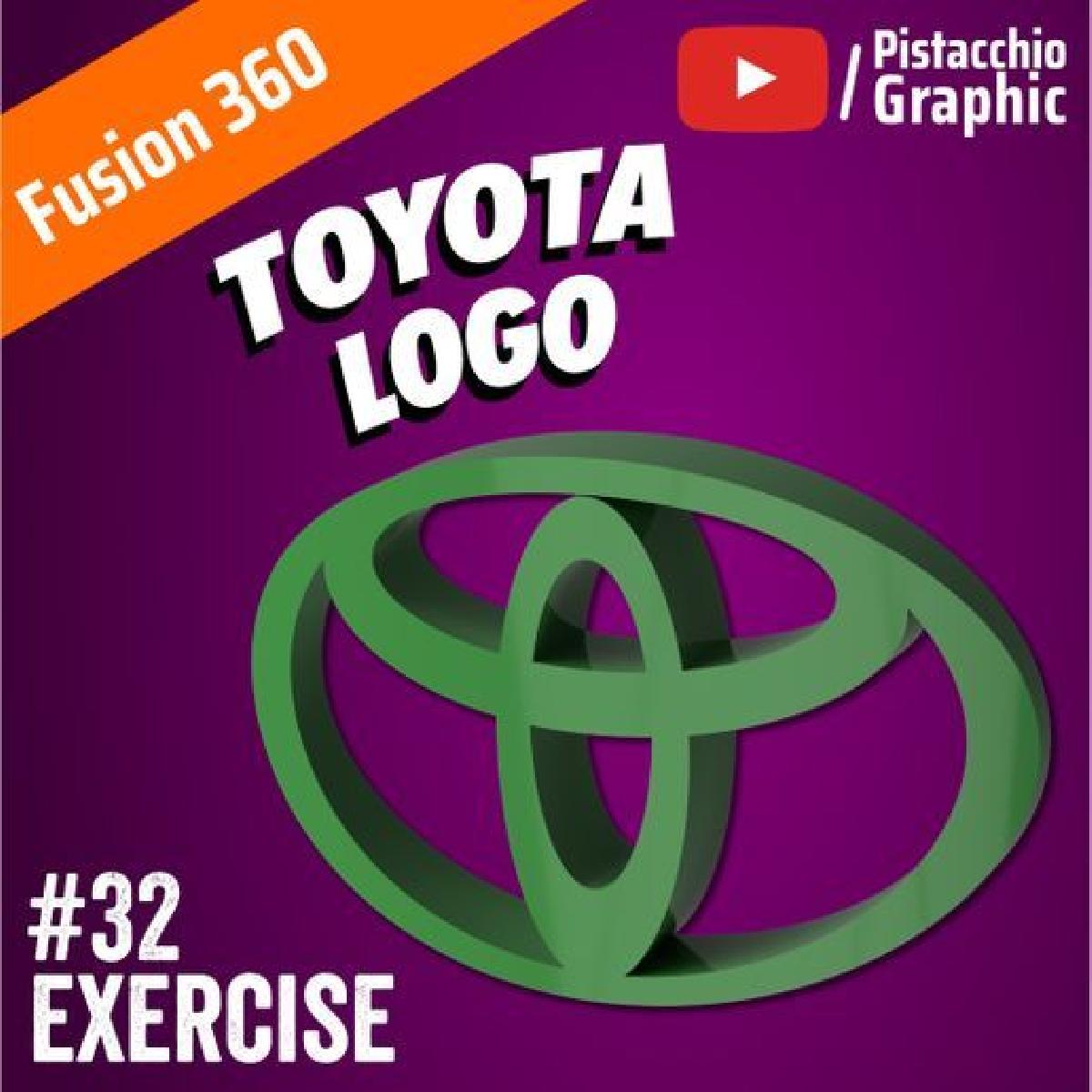 #32 Logotipo da Toyota CAD | Fusion 360 | Grafico Pistacchio