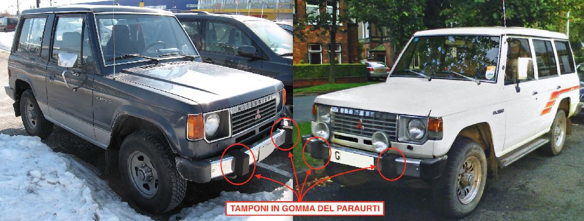 Tamponi para para choques do Mitsubishi Pajero 1ª Serie L040