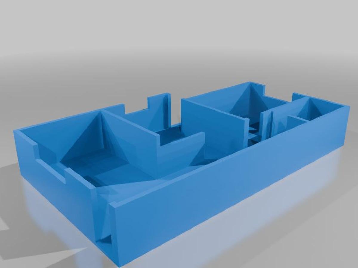 Blueprint model of a house.