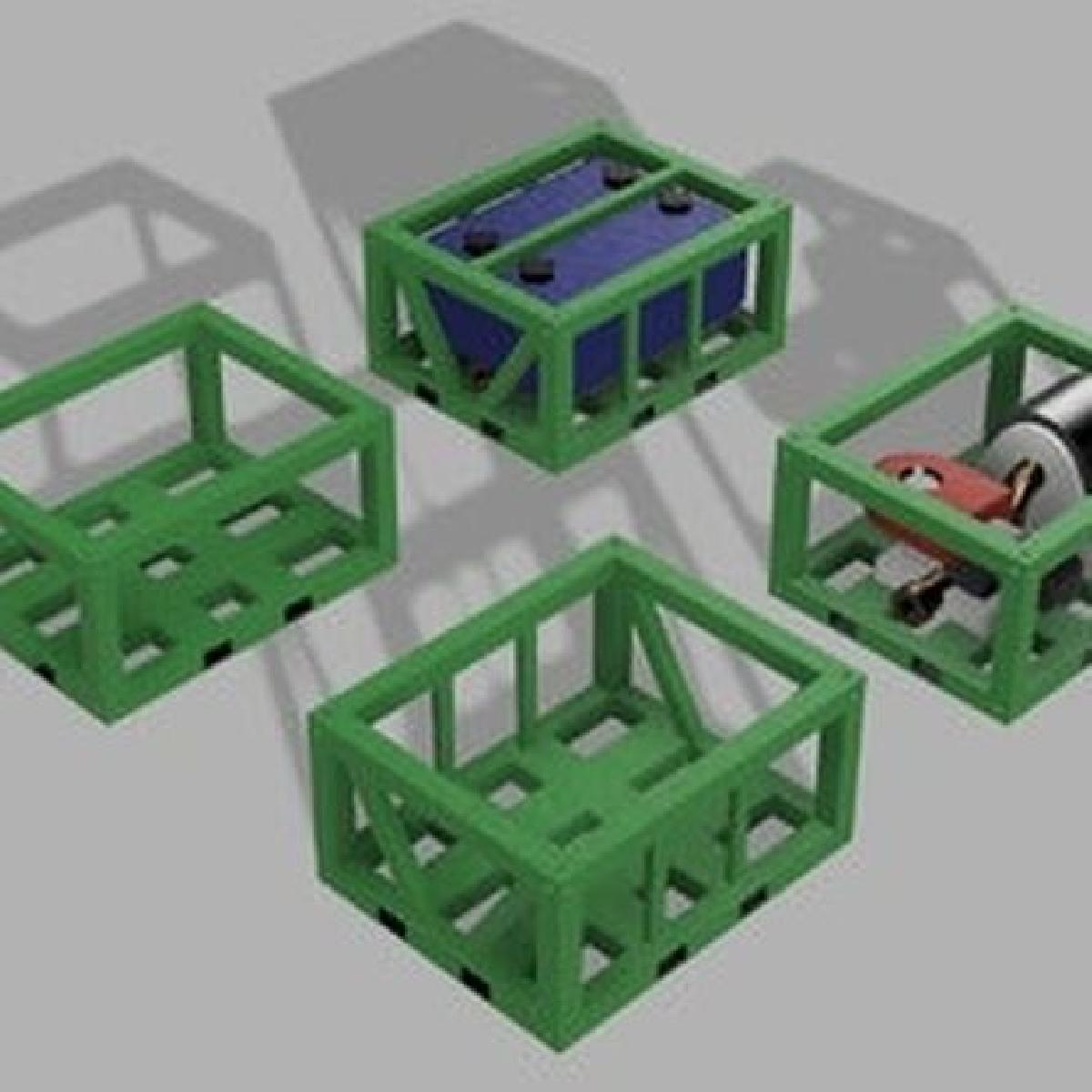 Empilhamento de Tanques de Agua e Combustivel 28mm