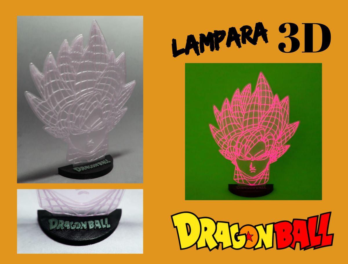 lampada 3D ilusao noite