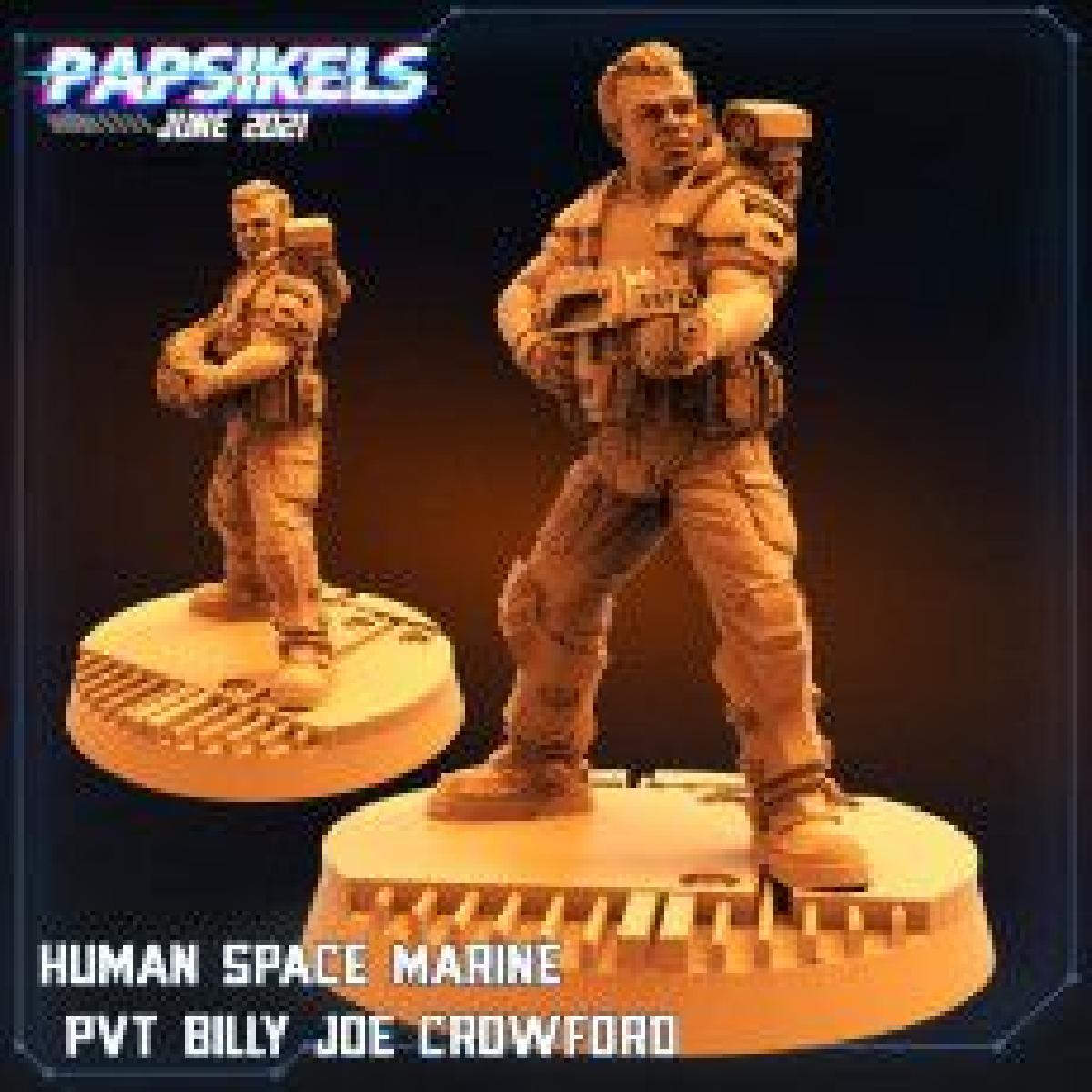 MARINHEIRO ESPACIAL HUMANO PVT BILLY JOE CROWFORD