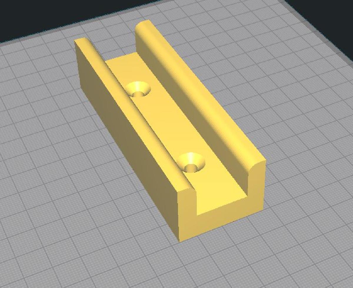 Guia da porta Guia para porta deslizante de 19 mm de espessura.
