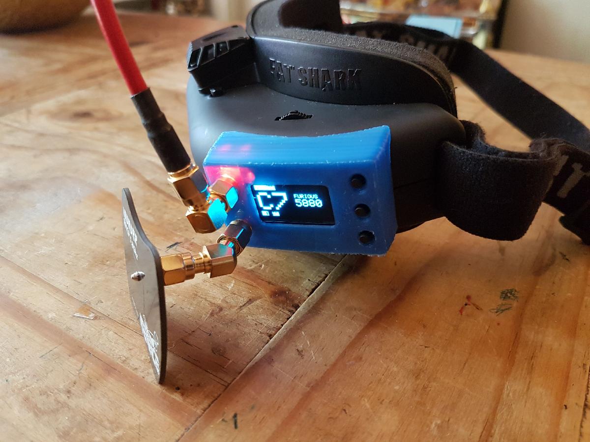 Estojo Furious FPV True D V3 para oculos Fatshark Attitude V3