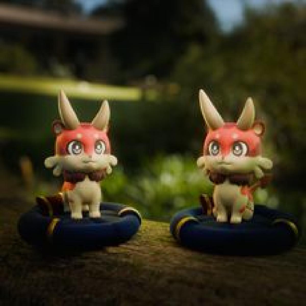 Honkai Star Rail HSR Quimera Vermelha Brinquedo Fofo (2 Posicoes + Almofada)