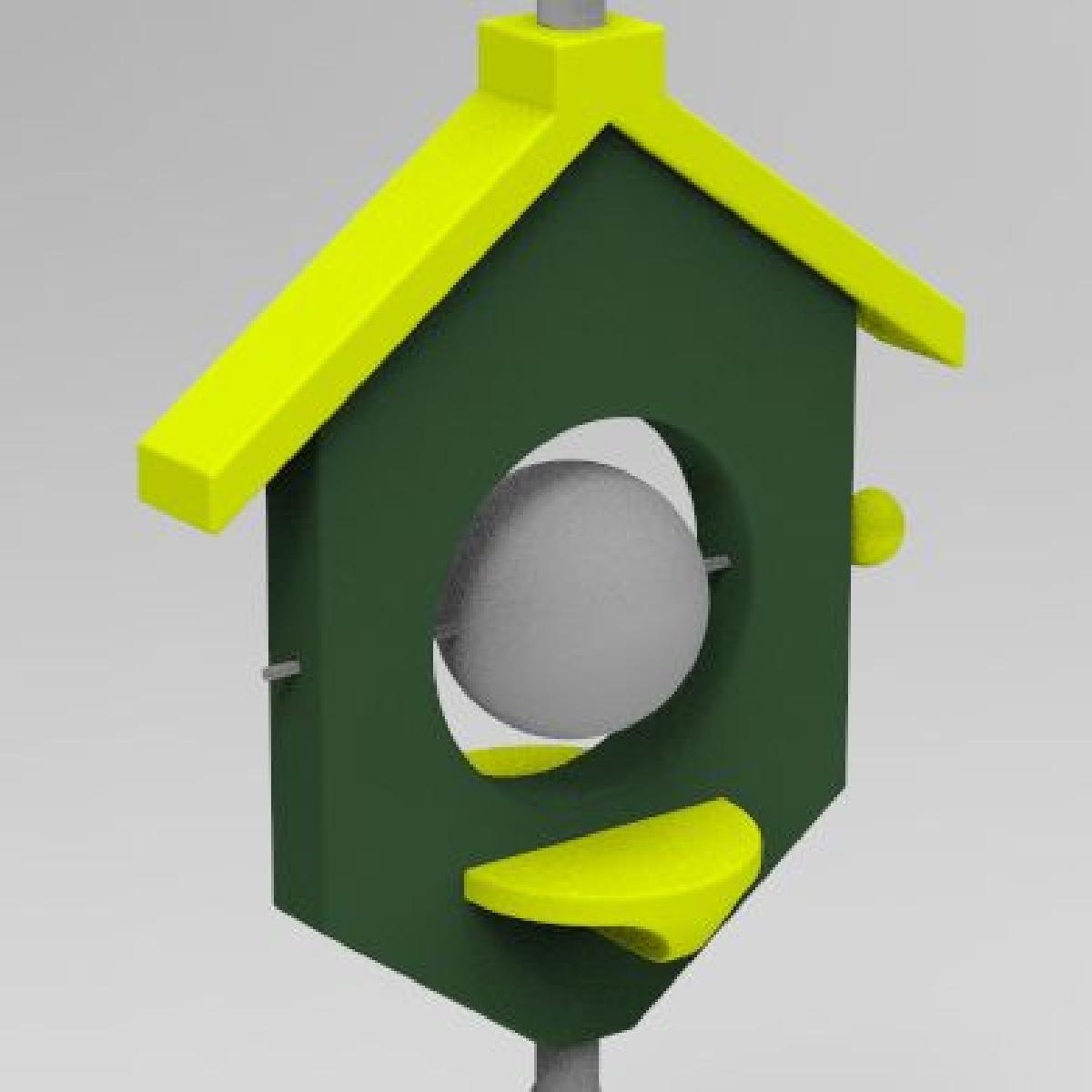 Comedouro para passaros (sabias) suspenso.