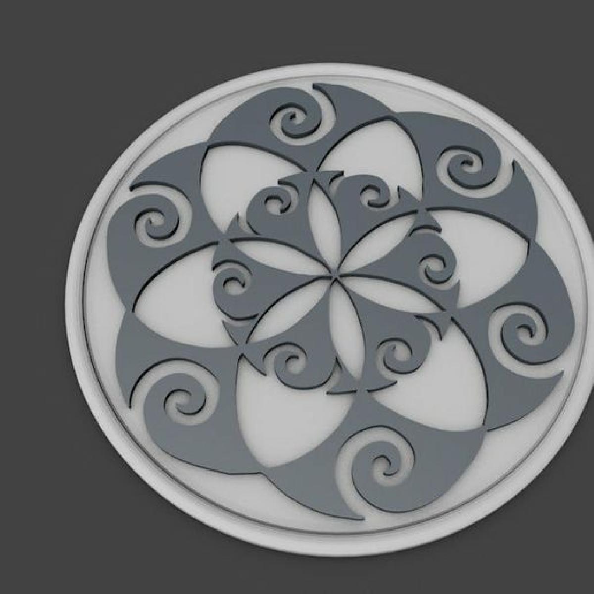 design koru facil impressao geometria sagrada maori
