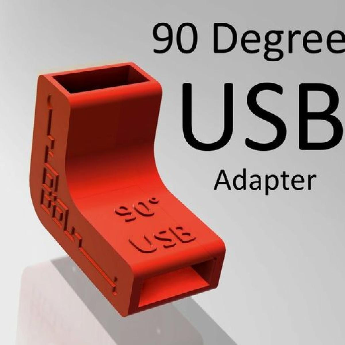 Adaptador USB de 90 Graus Nobble (Masculino/Feminino) Angulo Direito