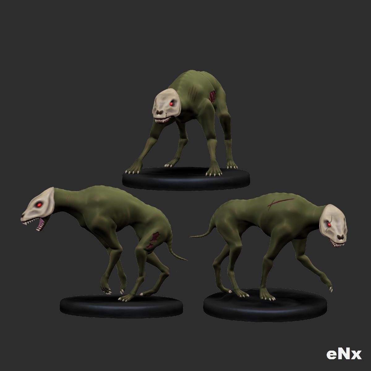 Cao infernal zumbi