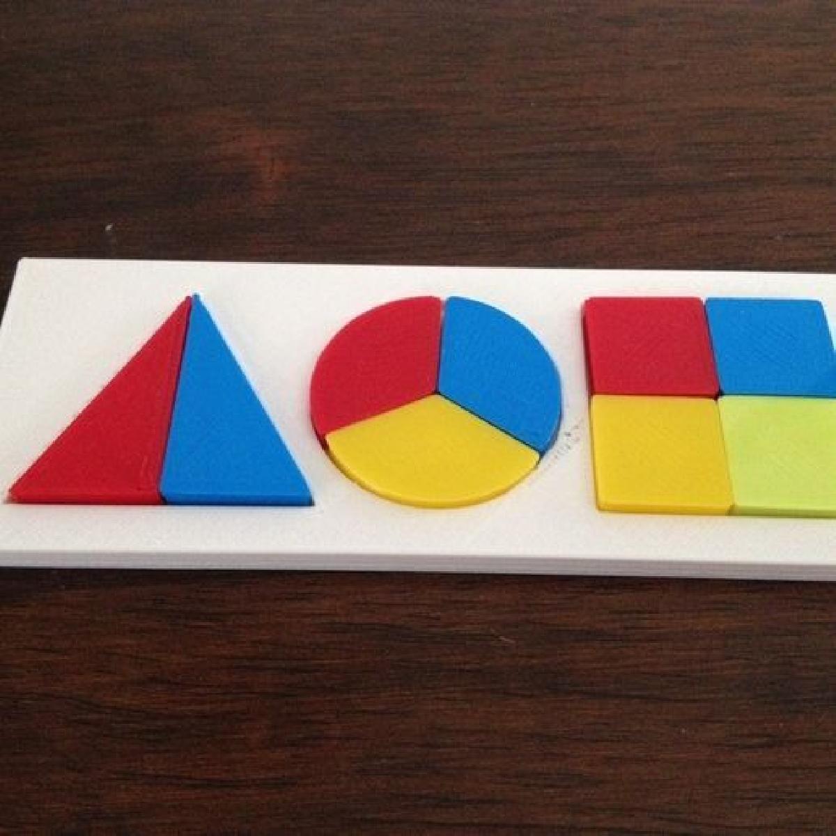 Puzzle de Cor / Forma / Fracao