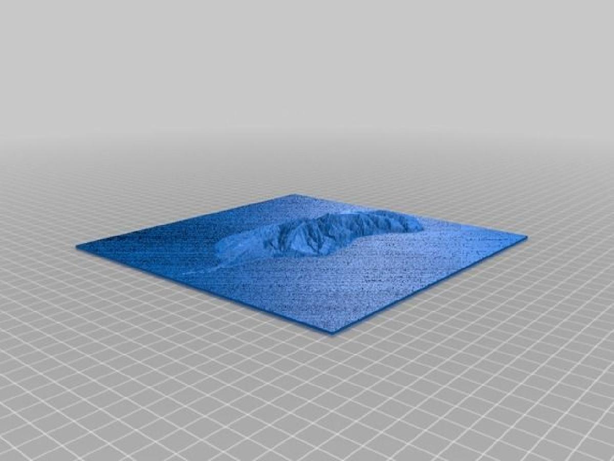 Mapa 3D da ilha da Madeira