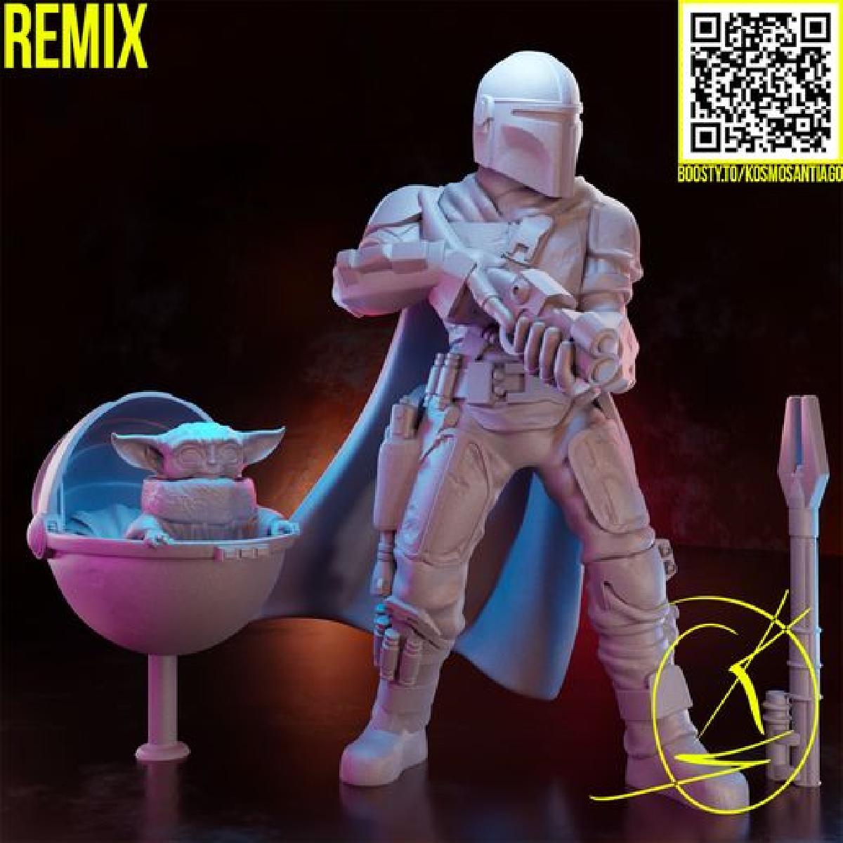 Mandaloriano e Baby Yoda (otimizacao FDM)