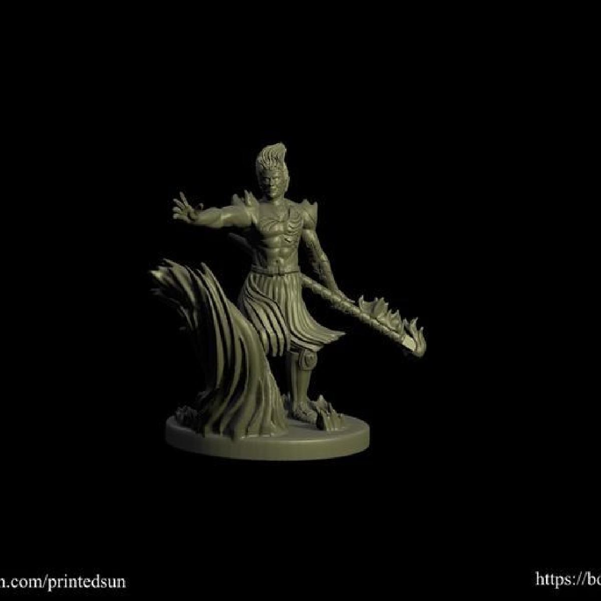 monge genasi do fogo