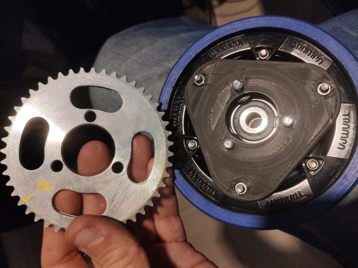 Adaptador de roda TRAMPA HYPA para motores de corrente chineses H25.